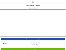 Tablet Screenshot of lotusgardenupland.com